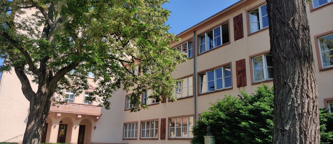 Gebäudeansicht des Studienkollegs Sachsen in der Lumumbastraße, ein Foto von Dorothée Mießner-Dornburg